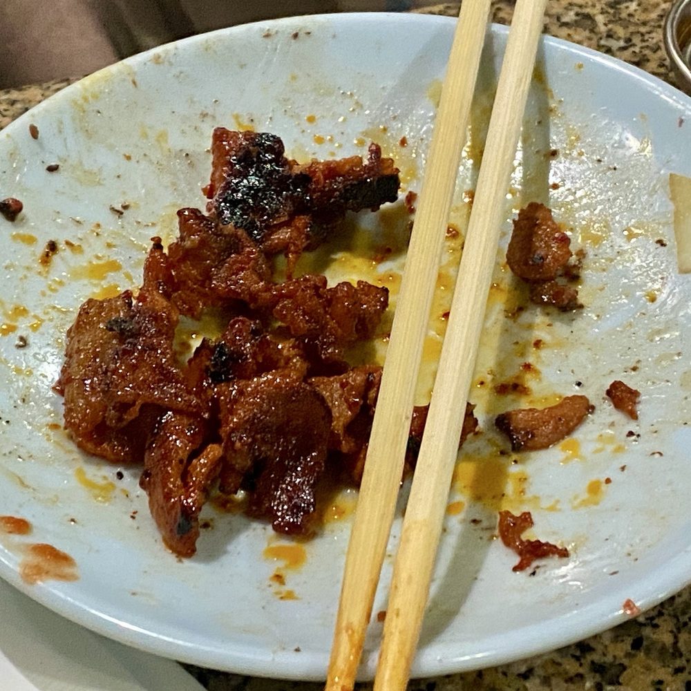 Temecula Korean BBQ - Whats left of the spicy pork - Korean Near Me - Temecula, California Temecula Korean BBQ - Whats left of the spicy pork - Korean Near Me - Temecula, California