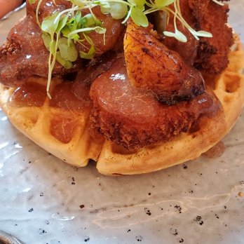 MICO - Fried chicken, waffles, plantain, and waffle - Argentine Near Me - Charlotte, North Carolina