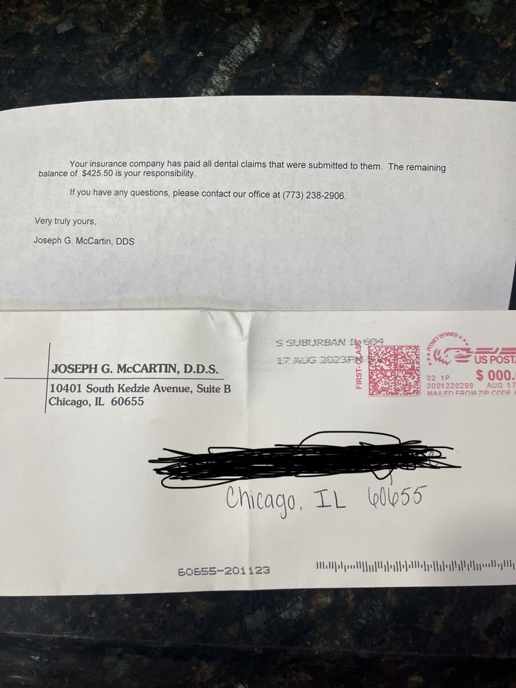 Joseph G McCartin, DDS