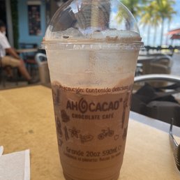 Iced Mocha with almond milk-- Yummy! Iced Mocha with almond milk-- Yummy!