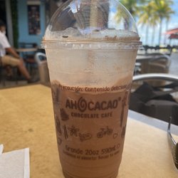Ah Cacao Chocolate Café - Iced Mocha with almond milk-- Yummy!