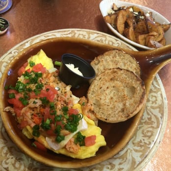 Another Broken Egg Cafe - Lobster Brie Omelet with Mediterranean potatoes - Breakfast & Brunch Near Me - Jacksonville, Florida Another Broken Egg Cafe - Lobster Brie Omelet with Mediterranean potatoes - Breakfast & Brunch Near Me - Jacksonville, Florida