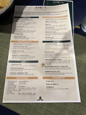 Menu photo 2 Juncal Mexican Grill & Bar Cumberland, RI