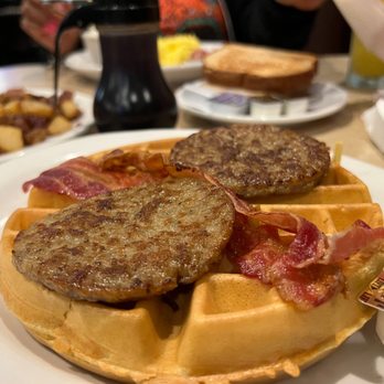TooJay’s Deli * Bakery * Restaurant - Belgian waffle Breakfast Combo Platter. - Delis Near Me - Plantation, Florida TooJay’s Deli * Bakery * Restaurant - Belgian waffle Breakfast Combo Platter. - Delis Near Me - Plantation, Florida