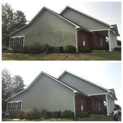 Deluxe Desert Wash - before and after a house wash