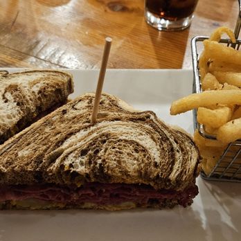 Gabby's Grill - Pastrami on rye, with mustard and pickles. Side of French fries. - American Near Me - Prescott Valley, Arizona Gabby's Grill - Pastrami on rye, with mustard and pickles. Side of French fries. - American Near Me - Prescott Valley, Arizona