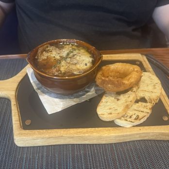 Coast & Main Seafood and Chophouse - 5 Onion Gratin Soup (very good) - Desserts Near Me - Monroeville, Pennsylvania Coast & Main Seafood and Chophouse - 5 Onion Gratin Soup (very good) - Desserts Near Me - Monroeville, Pennsylvania