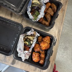 Kebab Daddy - Two Paleo Plates with Chicken Lule, Beef Lule, Chicken Breast and Beef Shish.