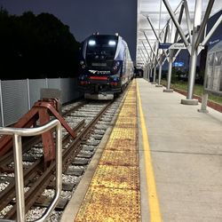 Grand Rapids - Amtrak - Grand Rapids station platform 5:45am.