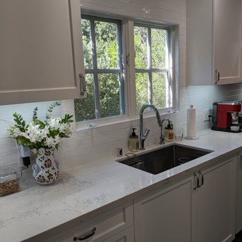 Cabinet Refresh - Counter and tile work. Love this giant sink! - Cabinetry Near Me - Los Angeles, California Cabinet Refresh - Counter and tile work. Love this giant sink! - Cabinetry Near Me - Los Angeles, California