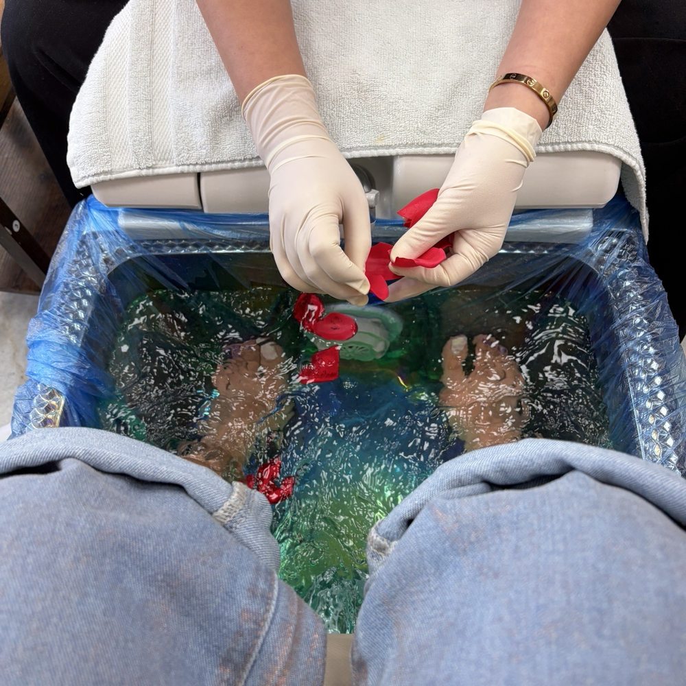 Mission Luxe Nails Lounge - Rose Petals in the water - Nail Salons Near Me - San Diego, California Mission Luxe Nails Lounge - Rose Petals in the water - Nail Salons Near Me - San Diego, California