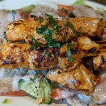 Garlic Crush - Chicken kebab Salad - not recommended - Lebanese Near Me - Issaquah, Washington Garlic Crush - Chicken kebab Salad - not recommended - Lebanese Near Me - Issaquah, Washington