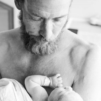 Bekah Boles Photography - First Skin to skin was with Daddy! - Session Photography Near Me