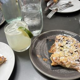 Margarita and chocolate almond croissant Margarita and chocolate almond croissant