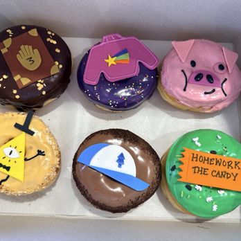 Moonbridge Doughnut Studio - The entire set. All but the pig looked fantastic. - Donuts Near Me - Long Beach, California Moonbridge Doughnut Studio - The entire set. All but the pig looked fantastic. - Donuts Near Me - Long Beach, California