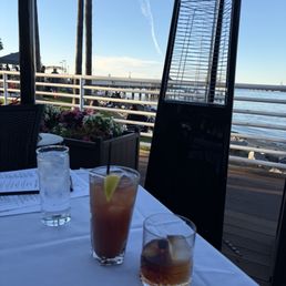 Cherry iced tea and Old Fashioned Cherry iced tea and Old Fashioned