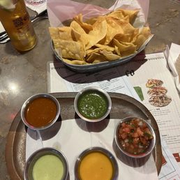 Chips & Salsa Sampler Chips & Salsa Sampler