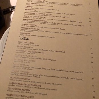 Bistecca - Menu - Italian Near Me - Las Vegas, Nevada