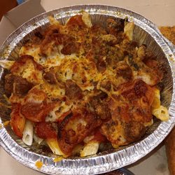 Pizza Hut - Very dry Italian and Meat Pasta. I think!