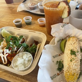 Taco Love - Three combo tacos, Michelada, elote - Tacos Near Me - Davie, Florida Taco Love - Three combo tacos, Michelada, elote - Tacos Near Me - Davie, Florida