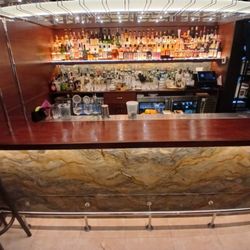Skillpro Handyman - Here is the finished bar top with four coats of polyurethane