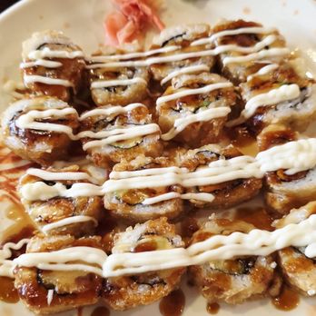 O'Yummy Sushi - Rock's Roll. The table favorite. Deep fried sushi with avocado, shrimp, and crab - Japanese Near Me - Virginia Beach, Virginia O'Yummy Sushi - Rock's Roll. The table favorite. Deep fried sushi with avocado, shrimp, and crab - Japanese Near Me - Virginia Beach, Virginia