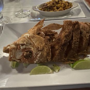 Mar Del Caribe - Whole grilled snapper! Huge and tasty!! - Caribbean Near Me - Isla Verde, Puerto Rico Mar Del Caribe - Whole grilled snapper! Huge and tasty!! - Caribbean Near Me - Isla Verde, Puerto Rico