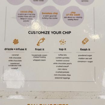 Chip Cookies - You can customize your cookie here! - Desserts Near Me - Las Vegas, Nevada Chip Cookies - You can customize your cookie here! - Desserts Near Me - Las Vegas, Nevada