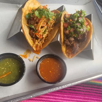 Untamed Spirits - Short Rib with kimchi and skirt steak Carne asada tacos. - Bars Near Me - Los Angeles, California