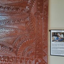 Utah Cultural Celebration Center - Hand carved wall hanging from Tonga