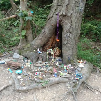 Fall Run Park - Not sure of the history. Lots of trinkets left at the hollow of this tree. - Parks Near Me - Glenshaw, Pennsylvania Fall Run Park - Not sure of the history. Lots of trinkets left at the hollow of this tree. - Parks Near Me - Glenshaw, Pennsylvania