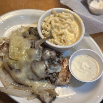 Texas Roadhouse - Smothered Chicken with gravy on the side - American Near Me - Corona, California