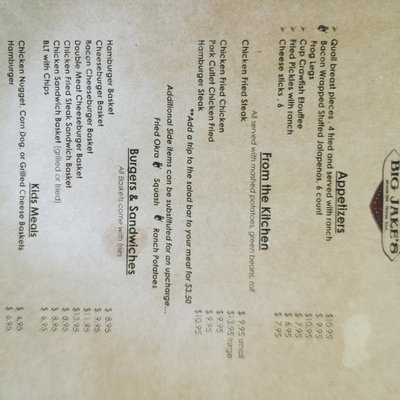 Menu photo 7 Big Jake's Western Dive Moscow, TX Menu photo 7 Big Jake's Western Dive Moscow, TX