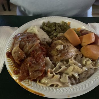 Silver Star Bar - Stuffed cabbage, beef stroganoff, chicken, green beans, mashed potatoes, yams, and ham. - Bars Near Me - Maybee, Michigan