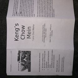 Kengs Chow Mein - Outside of Menu
