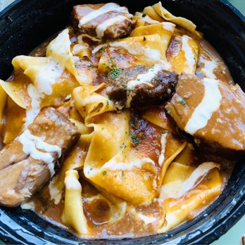 Water & Wine - Beef rib Pappardelle with Braised Short Rib - Italian Near Me - Watchung, New Jersey Water & Wine - Beef rib Pappardelle with Braised Short Rib - Italian Near Me - Watchung, New Jersey