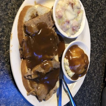 Check's Cafe - Roast beef and gravy Mashed potatoes German potato salad - American Near Me - Louisville, Kentucky Check's Cafe - Roast beef and gravy Mashed potatoes German potato salad - American Near Me - Louisville, Kentucky