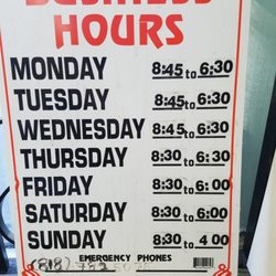Giovanni's Barber Shop - It always helps to know the business hours right?