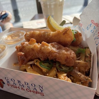 Gordon Ramsay Fish & Chips - Fish Combo with Dirty Chips #1 - Fish & Chips Near Me - Washington, DC, District of Columbia