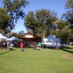 Gold Rush Days - Church services in the park.