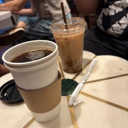 Iced Maple Spiced Latte and Americano