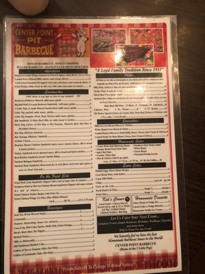 Menu photo 4 Center Point Barbecue Hendersonville, TN