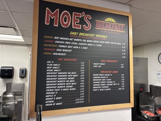 Menu photo 2 Moe's Cafe Los Angeles, CA Menu photo 2 Moe's Cafe Los Angeles, CA
