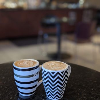 Elevation Coffee - two cups of coffee on a table - Coffee & Tea Near Me - Taos, New Mexico