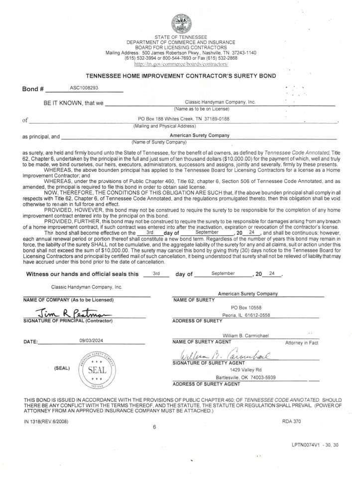 Slide of Classic Handyman