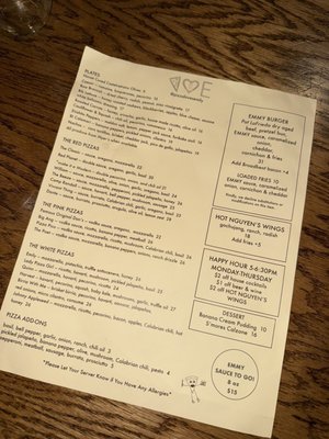 Menu photo 1 Emily Brooklyn, NY
