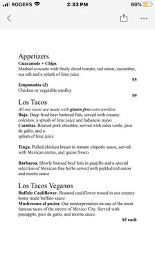 Menu photo 2 Reposado Bar & Lounge Toronto, ON Menu photo 2 Reposado Bar & Lounge Toronto, ON
