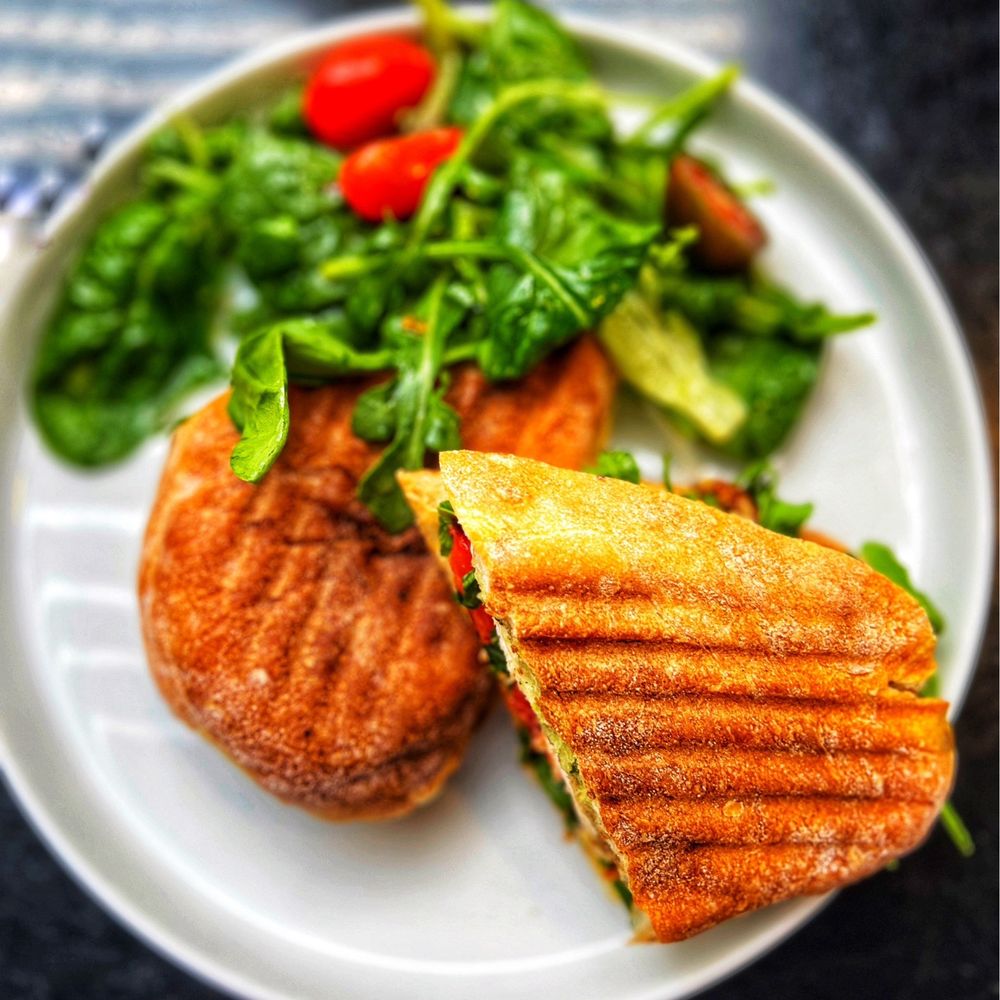 The Scene - Pesto Chicken Panini - Coffee & Tea Near Me - Albany, New York The Scene - Pesto Chicken Panini - Coffee & Tea Near Me - Albany, New York