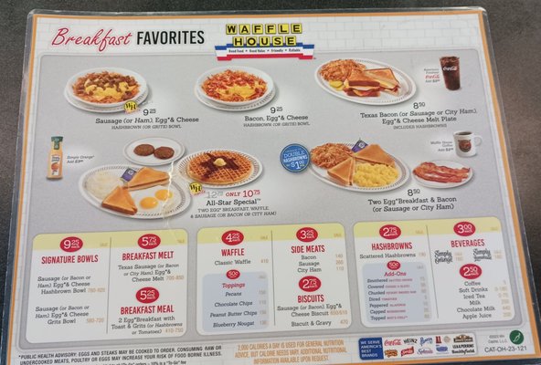 Menu photo 4 Waffle House Toledo, OH
