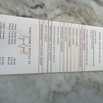 Alex by Poggio Leano - Menu of olive oil - Wineries Near Me - Temecula, California Alex by Poggio Leano - Menu of olive oil - Wineries Near Me - Temecula, California